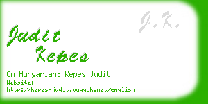 judit kepes business card